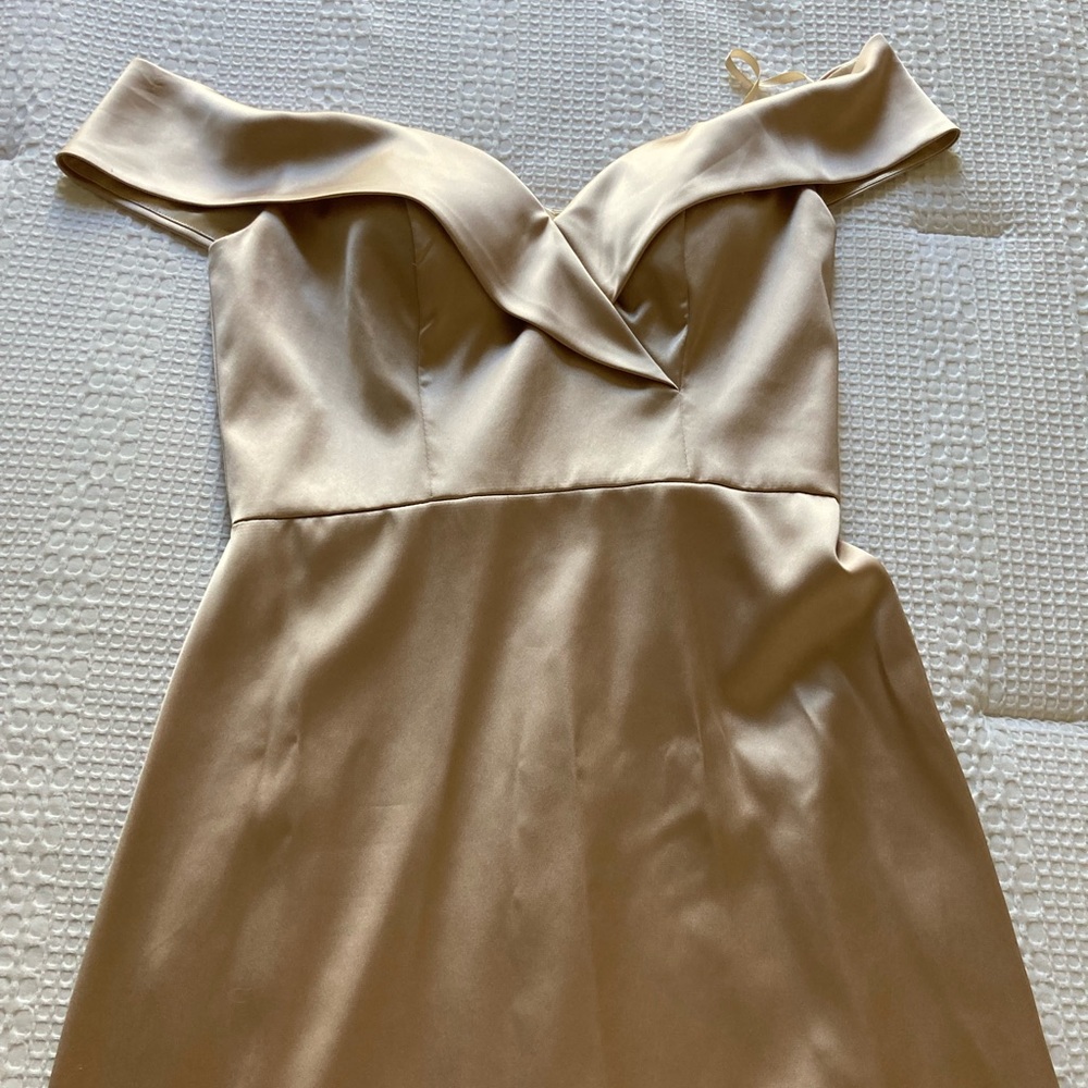 Revelry champagne long dress